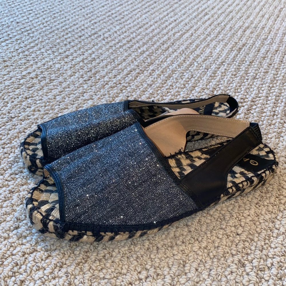 Sparkly Open-Toe Espadrilles (41)